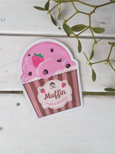 Dr. Mola Maska do twarzy w płacie, Raspberry Muffin, Rewitalizująco-nawilżająca