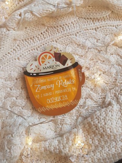 Marion Zimowy Relaks, Maseczka do twarzy, Kremowa, Odżywcza, Z kakao i pomarańczą