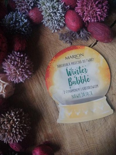 Marion Winter Bubble, Maseczka do twarzy, Bąbelkująca, Nawilżająca, Z cynamonem i kadzidłowcem