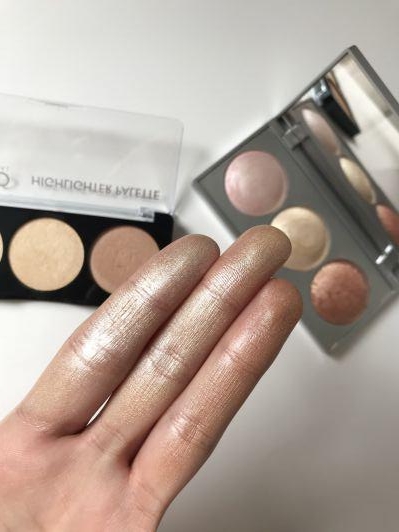 Golden Rose Strobing Highlighter Palette, Paleta rozświetlaczy do twarzy, High Impact Glow