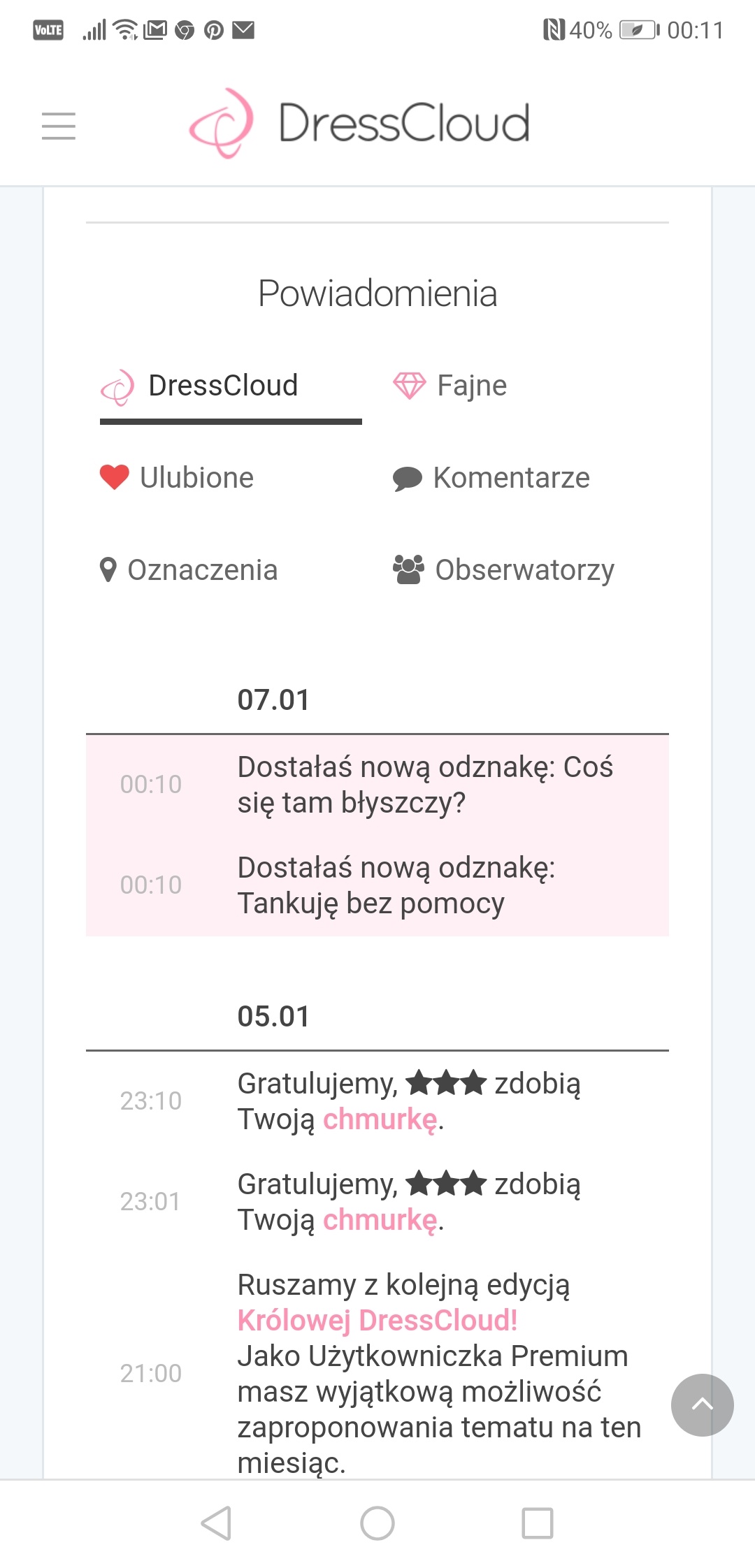 Odznaki DC lista
