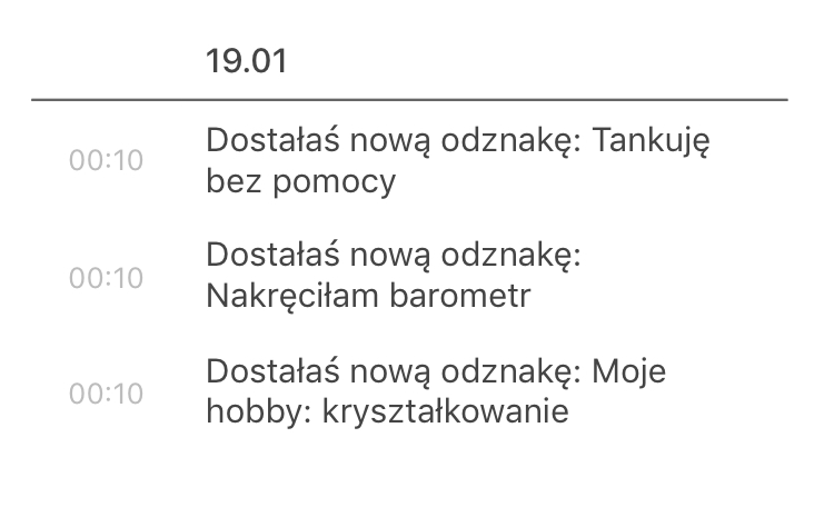 Odznaki DC lista