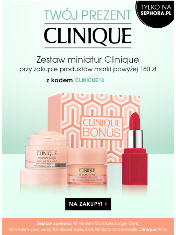 Sephora - gratis miniaturki do zakupu