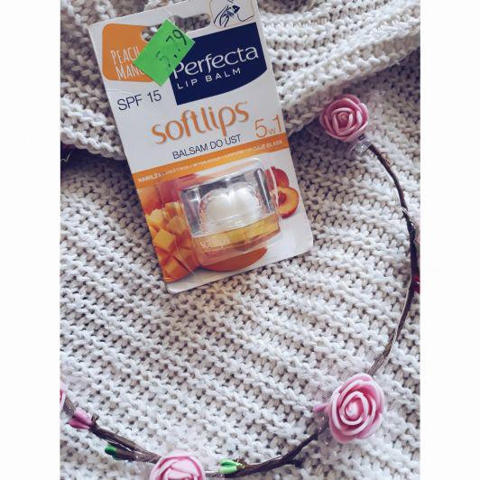 Perfecta Softlips CUBE, Balsam do ust 5 w 1, Peach&Mango