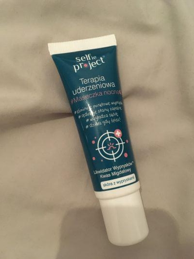 Selfie Project Maska uderzeniowa do twarzy, Skóra młoda z niedoskonałościami, #maseczka nocna