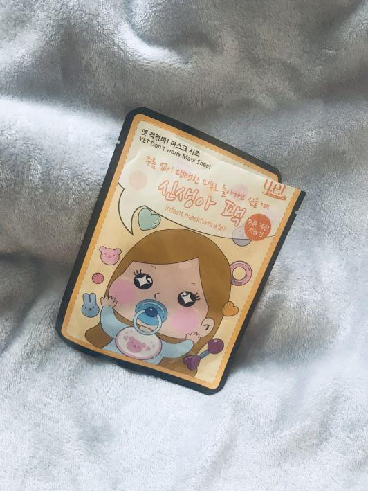 Y.E.T Maska do twarzy w płacie, Don't Worry Mask Sheet, Infant Mask