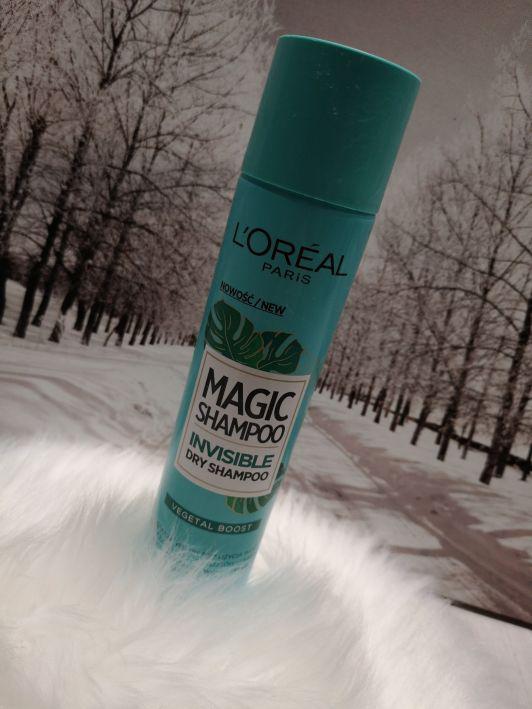 L'Oréal Magic Shampoo Invisible, Suchy szampon do włosów, Vegetal Boost