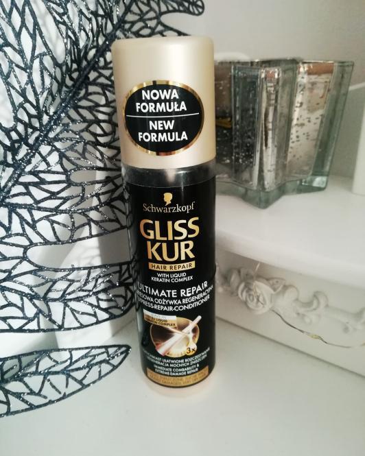 Schwarzkopf Gliss Kur, Ultimate Repair, Odżywka do włosów w sprayu, Regeneracyjna, Ekspresowa