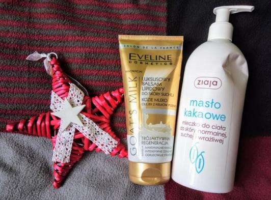 eveline balsam, ziaja masło