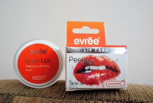 Evree Sugar Lips, Cukrowy peeling do ust, pomarańcza