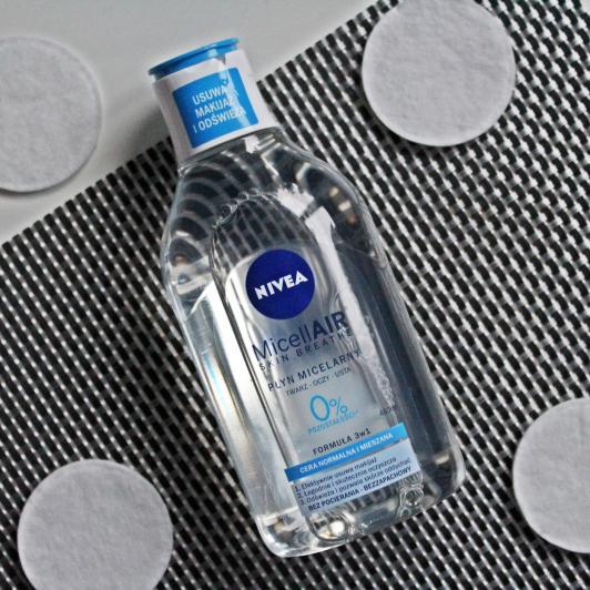 Nivea MicellAIR Skin Breathe, Płyn Micelarny, Twarz Oczy Usta, do cery normalnej i mieszanej