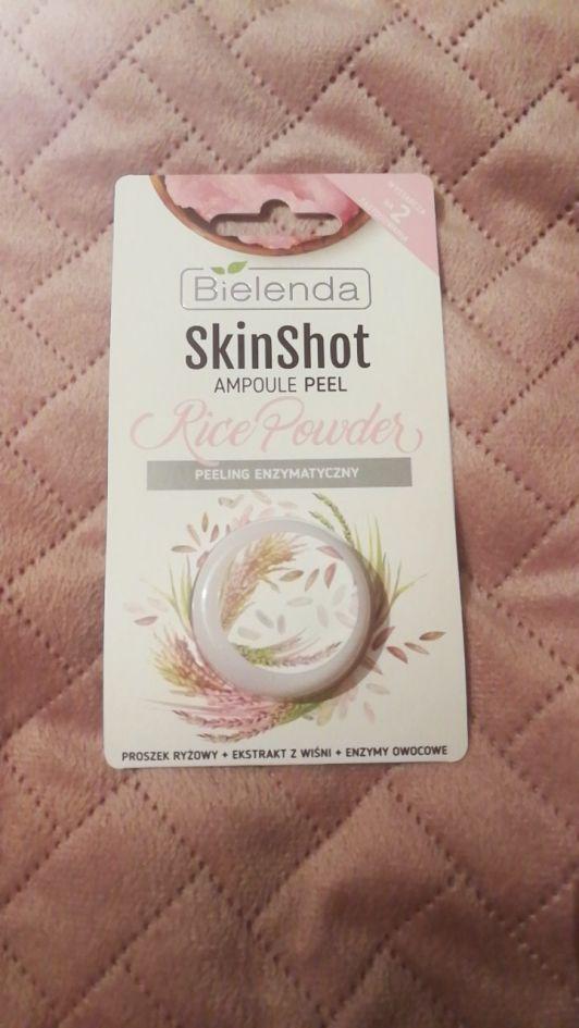 Bielenda Skinshot ampoule peel rice powder 