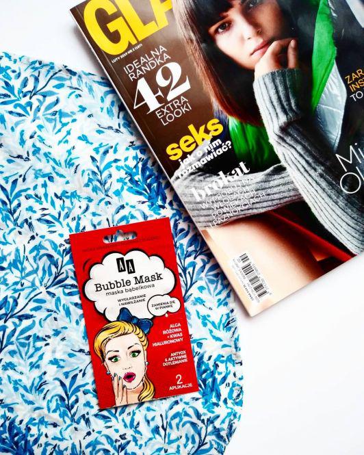 AA Bubble Mask, Maska bąbelkowa do twarzy, Wygładzenie i nawilżenie, Alga różowa + kwas hialuronowy