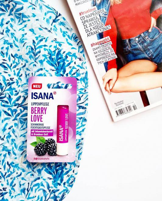 Isana Pomadka ochronna do ust w sztyfcie, Berry Love