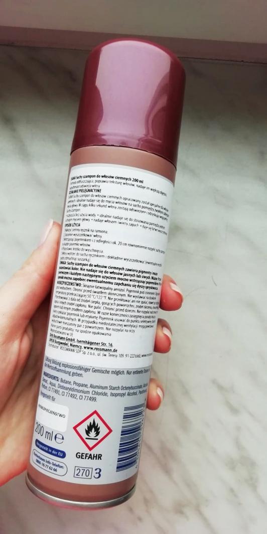 Isana Suchy szampon do włosów brązowych