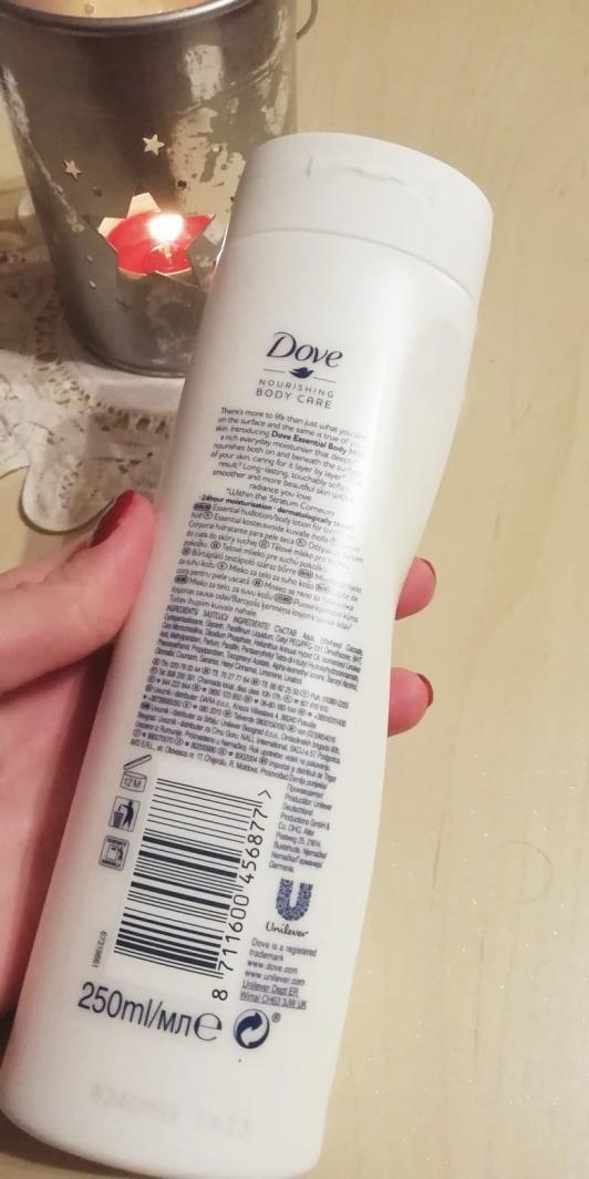 Dove nourishing body care, essential body milk