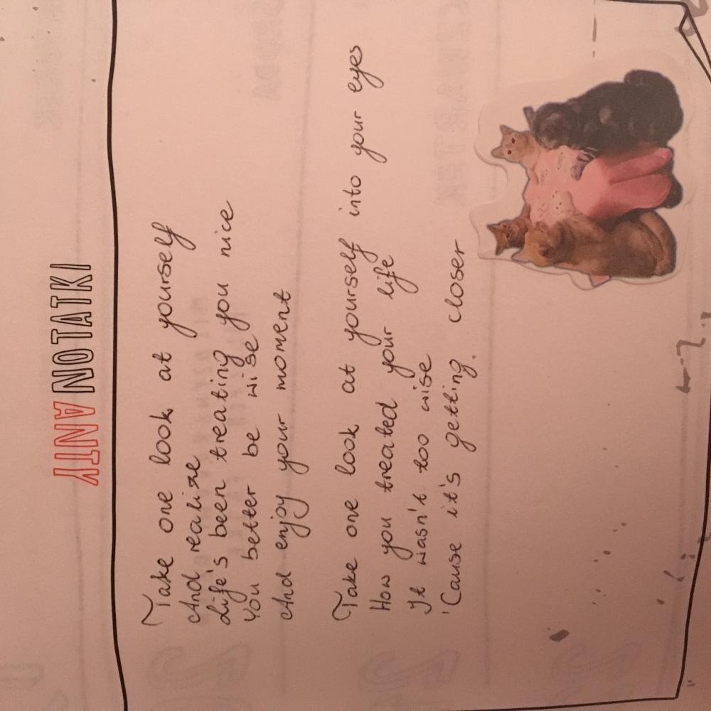 Zeszyt z cytatami itp. 