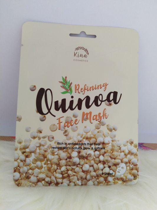 Kina Cosmetics Maska w płachcie, Superfood Face Mask, Quinoa, Refreshing