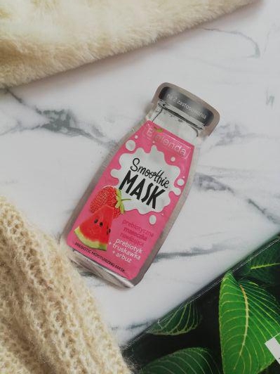 Bielenda Smoothie Mask, Maseczka do twarzy, Prebiotyczna, Nawilżająca, Prebiotyk + Truskawka + Arbuz