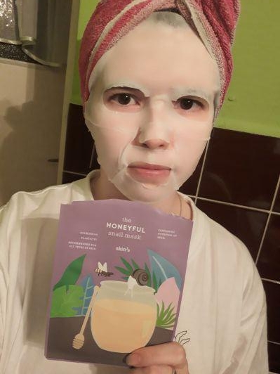 SKIN 79 Maska do twarzy w płacie, The Honeyful Snail Mask