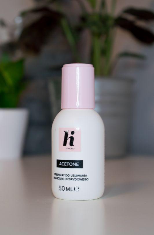 Hi Hybrid Acetone, preparat do usuwania manicure hybrydowego