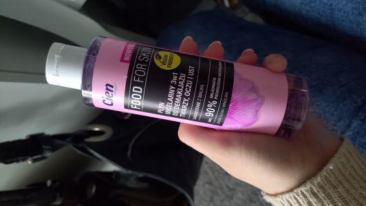 Cien Food For Skin, Płyn micelarny 3w1 do demakijażu twarzy, oczu i ust, Łagodzenie z malwą