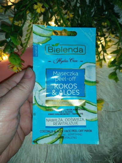 Bielenda Hydra Care, Maseczka do twarzy peel-off, Nawilżająca, Kokos & aloes