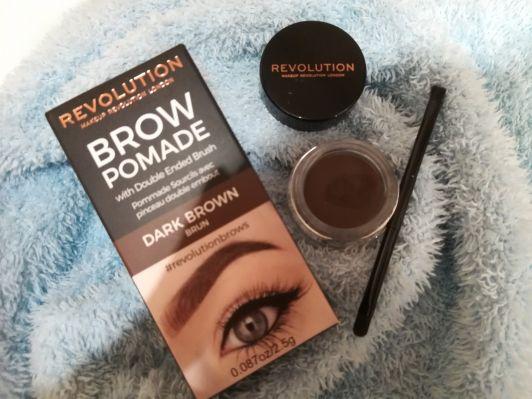 Makeup Revolution Brow Pomade, pomada do brwi, Dark Brown