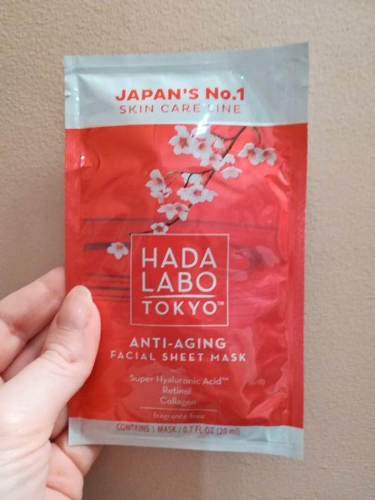 Hada Labo Tokyo Maska do twarzy, Na tkaninie, Nawilżająca, Przeciwzmarszczkowa
