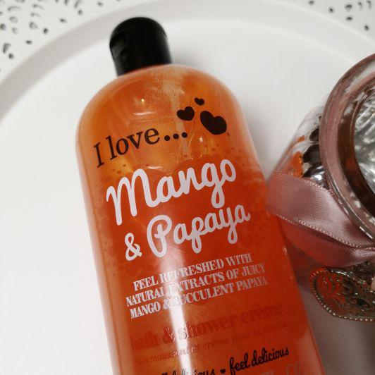 I love żel pod prysznic Mango i papaja. 