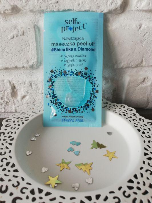 Selfie Project Maska do twarzy, Peel-off, Nawilżająca, #Shine like a Diamond