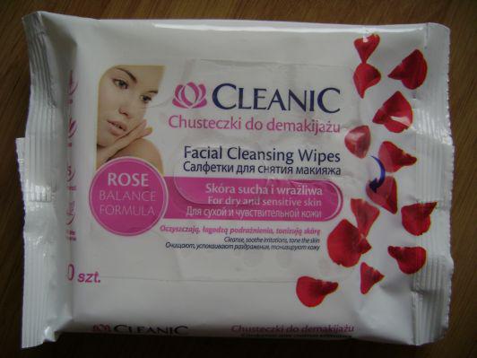 Cleanic Chusteczki do demakijażu, rose balanced formula