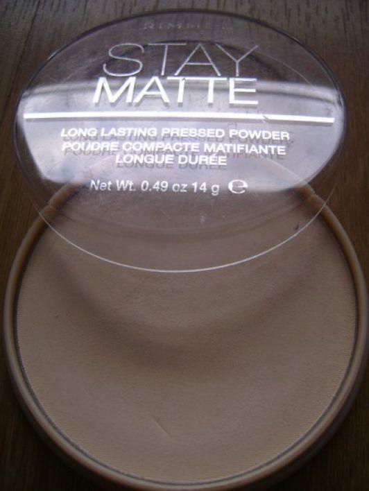 Rimmel Stay Matte, Puder do twarzy, nr 001 Transparent