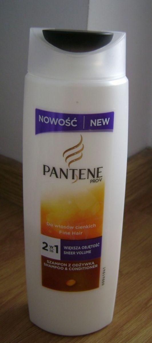 Pantene Pro-V 2 w 1 Większa objętość, Szampon z odżywką do włosów cienkich