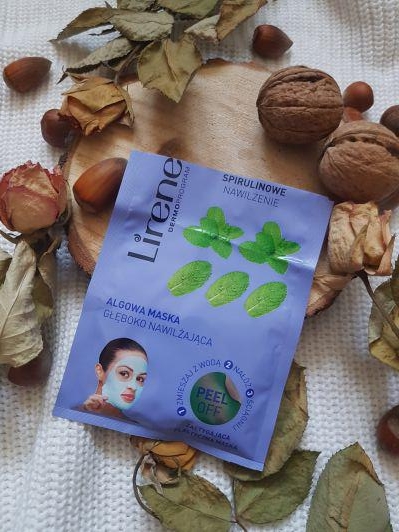 Lirene Dermoprogram, Maseczka do twarzy, Peel Off, Spirulinowe nawilżenie, Algowa, głęboko nawilżająca