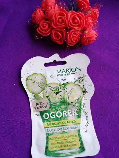 Marion Fit&Fresh, Maseczka do twarzy, Ogórek
