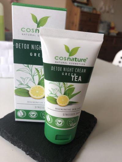 Cosnature Krem do twarzy, Na noc, Detox, Zielona herbata