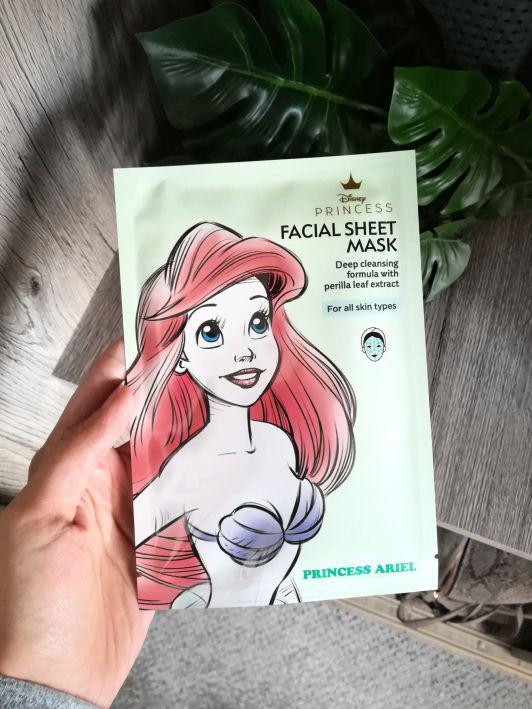 Disney Beauty & Care Maska do twarzy w płacie, Ariel