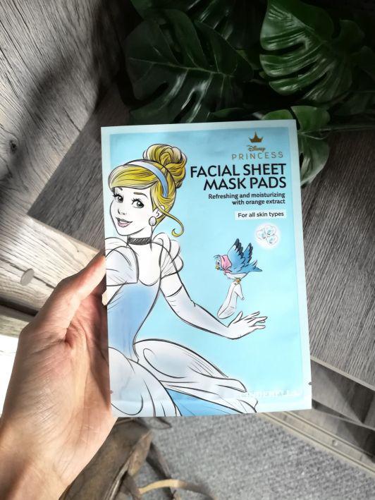 Disney Beauty & Care Maska do twarzy w płacie, Face Mask, Cinderella