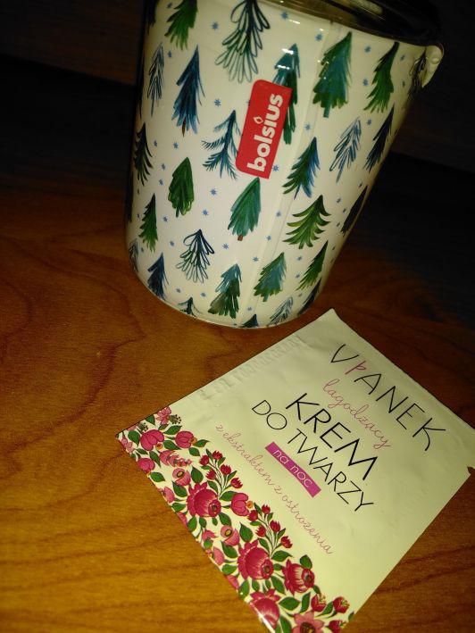Vianek Krem do twarzy na noc, Seria różowa, Łagodzący