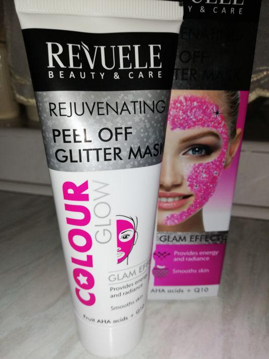 Revuele Maseczka do twarzy, Peel-off, Colour Glow, Purifying, Glitter Mask, Glam Effect
