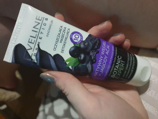 Eveline Botanic Expert, Maseczka do twarzy, Oczyszczająca i detoksykująca, Aktywny węgiel + Jagody Acai