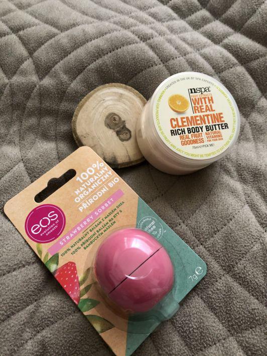 EOS Balsam do ust, Lip Balm, Strawberry Sorbet 