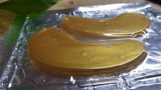 Czyste Piękno Złote płatki pod oczy 24K, kolagen, kwas hialuronowy, aloes