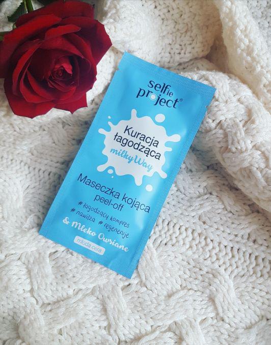Selfie Project Kuracja Łagodząca Milky Way, Maseczka peel-off, Kojąca, Mleko owsiane