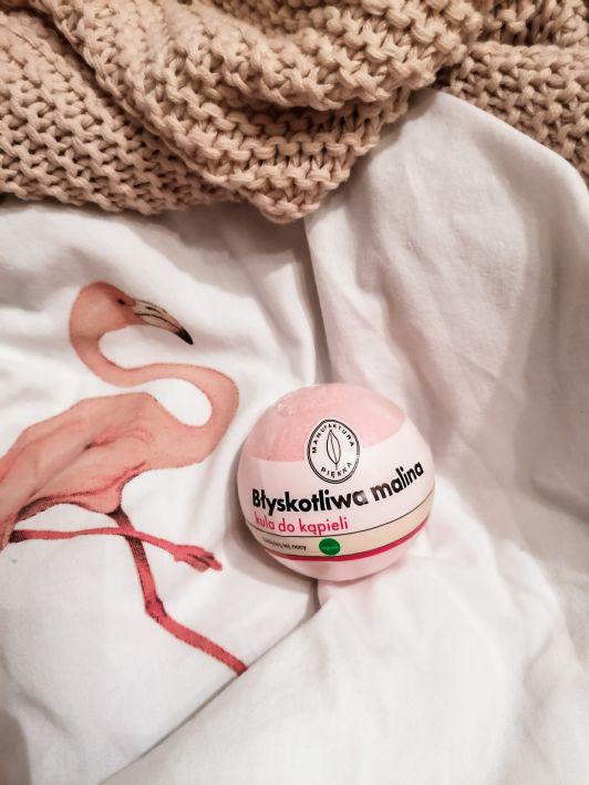 Marba Cosmetics Manufaktura Piękna, Kula do kąpieli, Musująca, Błyskotliwa malina