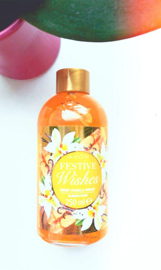 Avon Festive Wishes, Płyn do kąpieli, Rozpieszczająca słodka wanilia