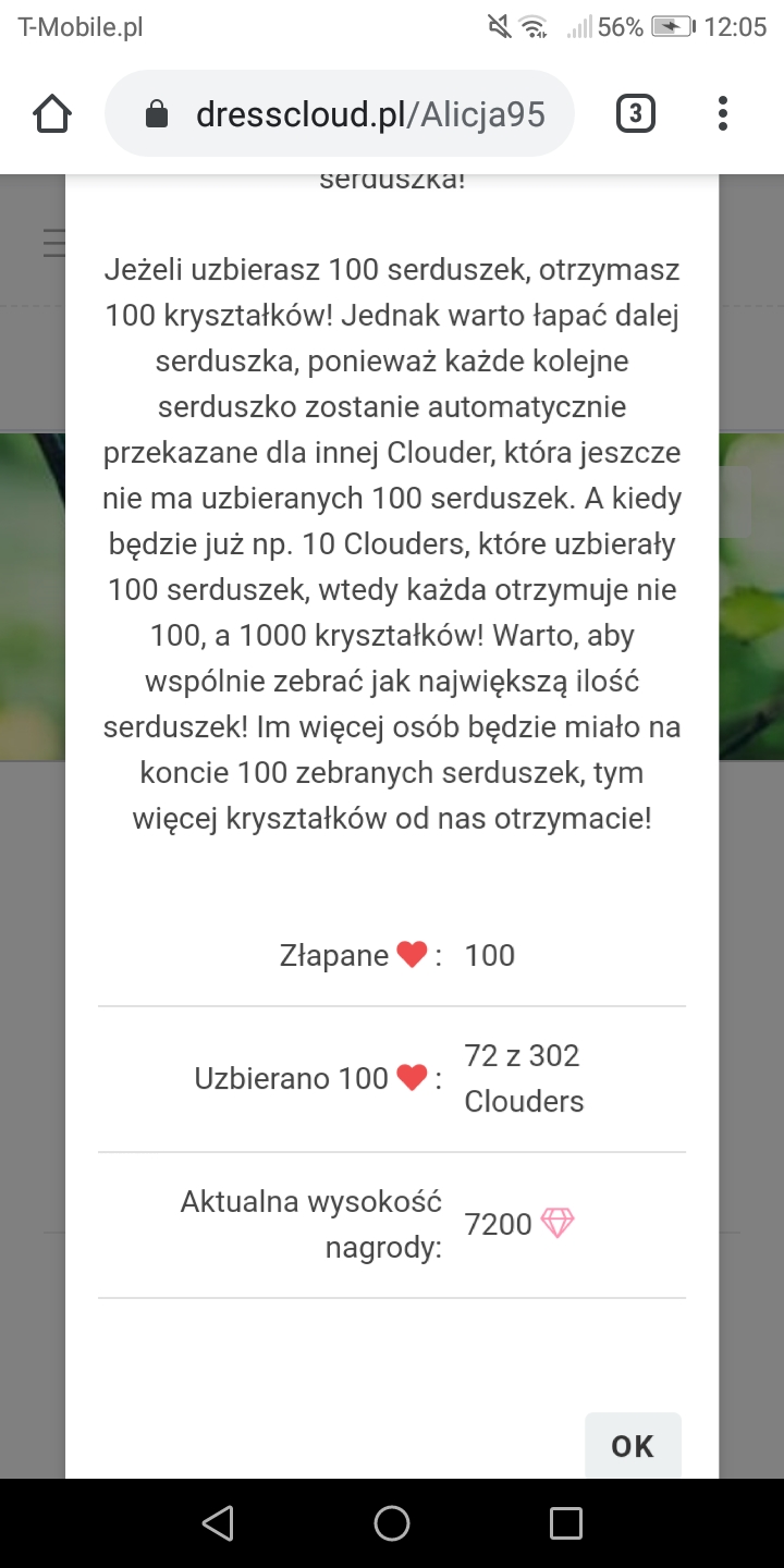 Walentynki DressCloud 2020 - łapanie serduszek 