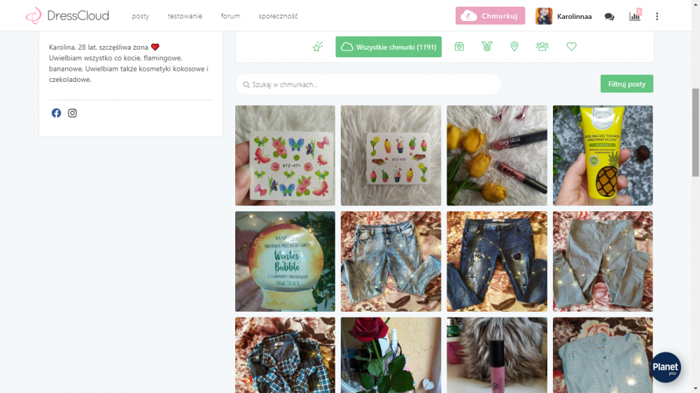 Nowy wygląd profilu na Dresscloud 