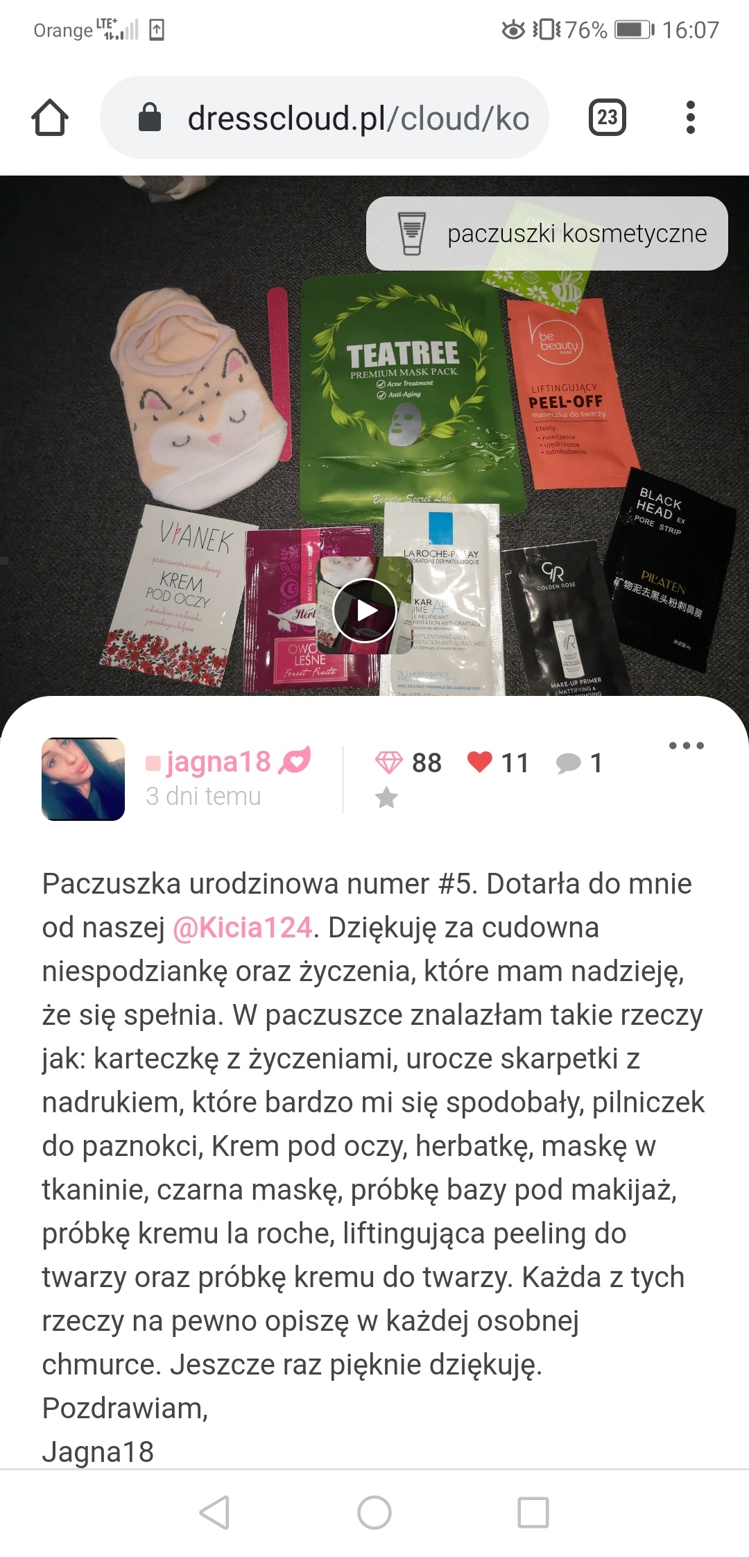 ✩ Kalendarz urodzinowy Clouders ✩